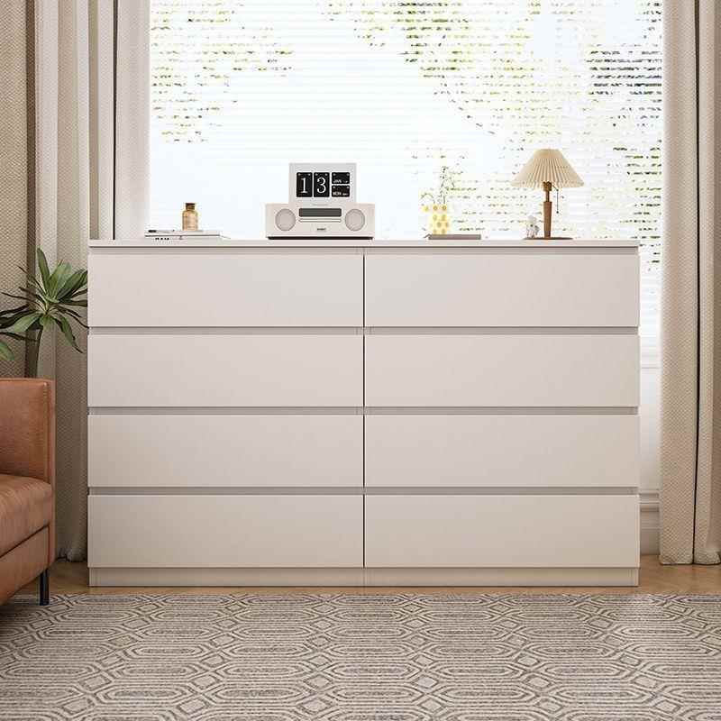 斗柜卧室收纳柜五斗柜现代简约抽屉柜奶油风梳妆台储物柜客厅靠墙