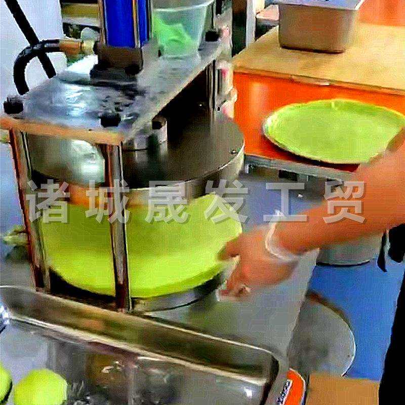 山东卷饼压饼机 朝天锅用气压压饼机 自动加热成型油压烙饼机