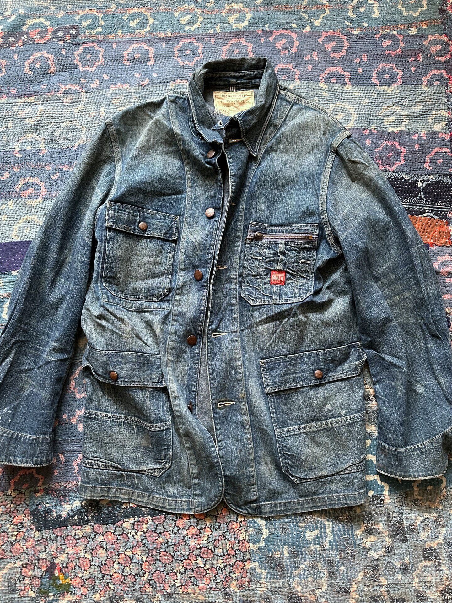 RRL Washed Aged Denim Jacket