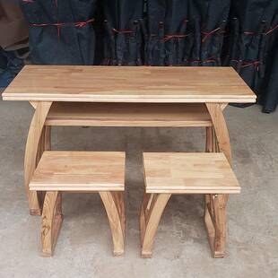 书法桌书画桌中式培训桌椅仿古幼儿园马鞍桌学校课桌椅实木国学桌