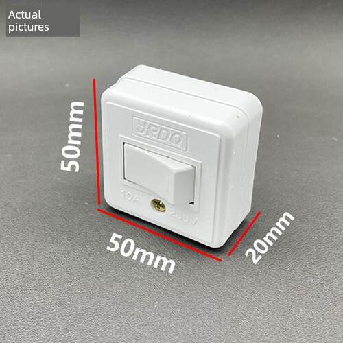 明装通用上海大功率阻燃按钮开关桌面墙面固定小型单控开关阻燃