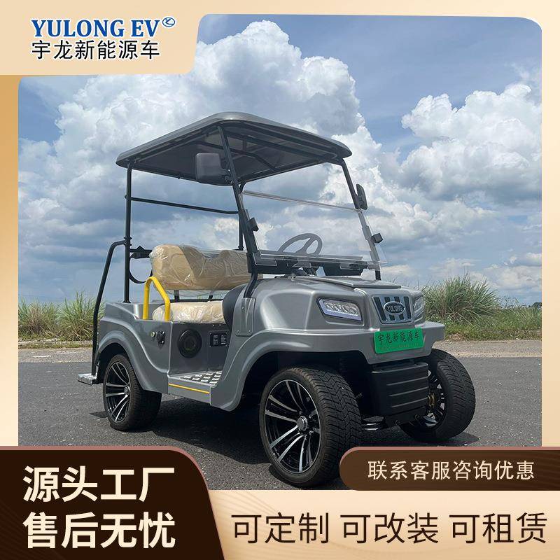 出口外贸电动高尔夫球车2座游览车景区摆渡车酒店观光代步车四轮