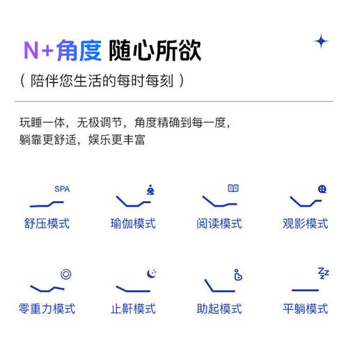多功能电动智能床垫悬浮床架小户型现代简约主卧网红可升降床垫