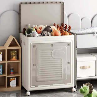 家用衣服收纳箱大容量翻盖整理箱卧室衣物可折叠收纳柜防尘储物柜
