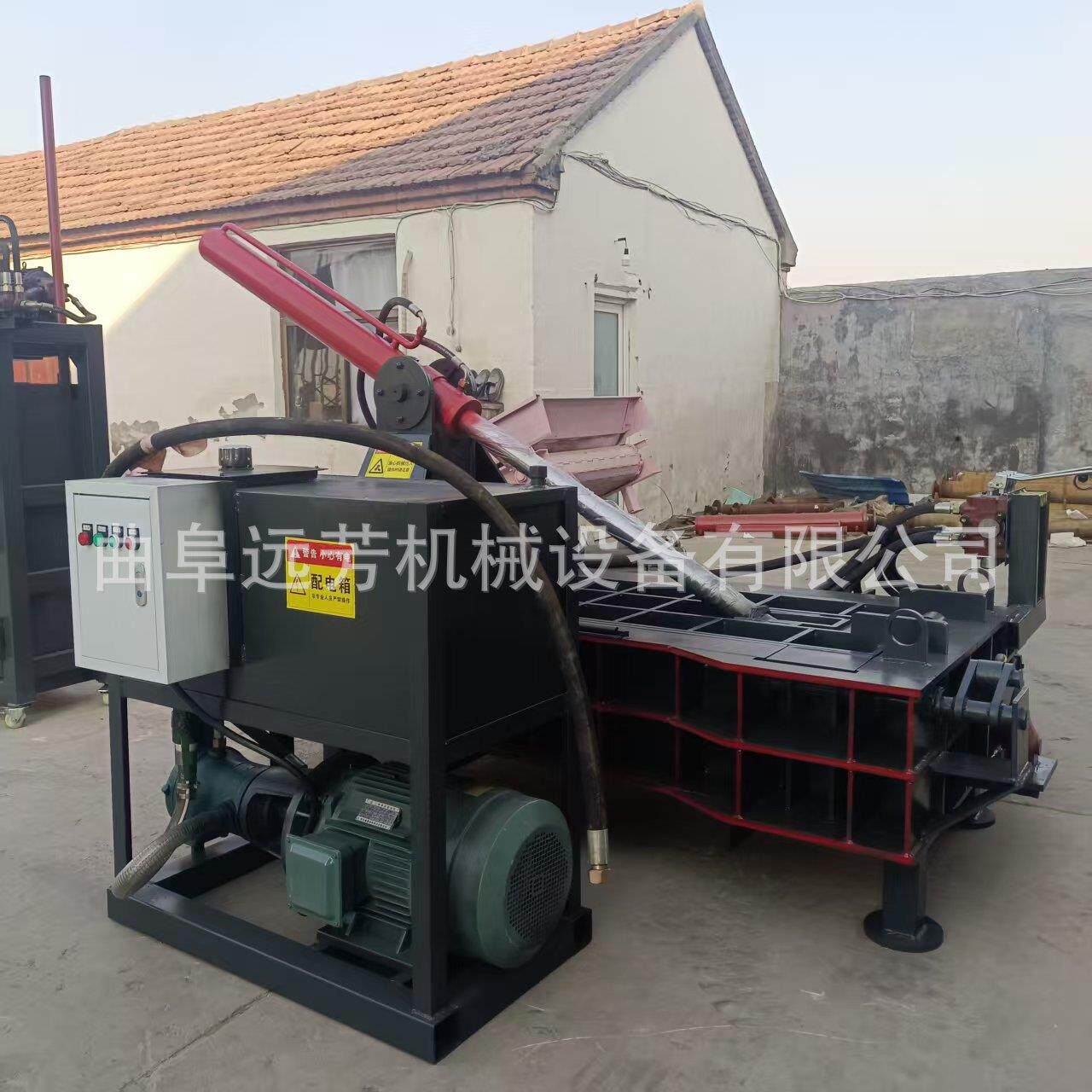 彩钢瓦边角料压块机160吨金属压块机多少钱铝型材废金属压块机
