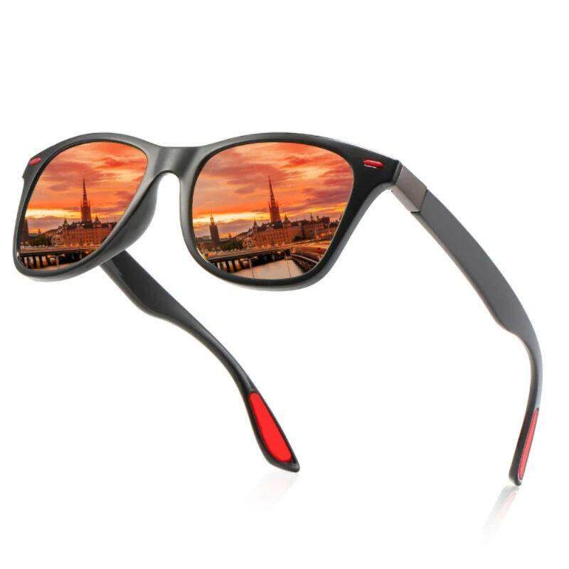 Fashion Classic Polarized Sunglasses Men Women Square Sun Gl - 实物图