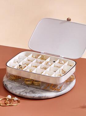 首饰收纳盒多层大容量项链首饰盒多格大空间分类饰品盒子礼盒