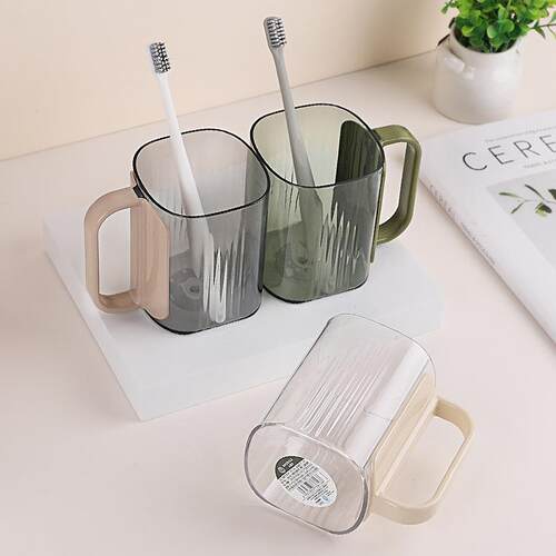 New Lightweight Luxury Transparent Mouthwash Cup, Simple Too