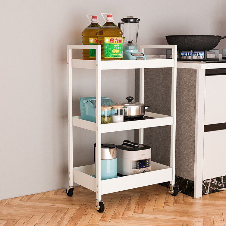 耐斯弗思多层蜂网厨房收纳架客厅婴儿用品小推车带轮可以动置物架