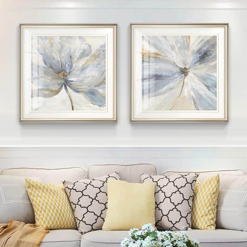 简约美式餐厅装饰画绽放简美花卉沙发背景挂画轻奢卧室床头装饰画,家居饰品,现代装饰画,淘宝优惠券,粉丝福利购,淘宝优惠卷