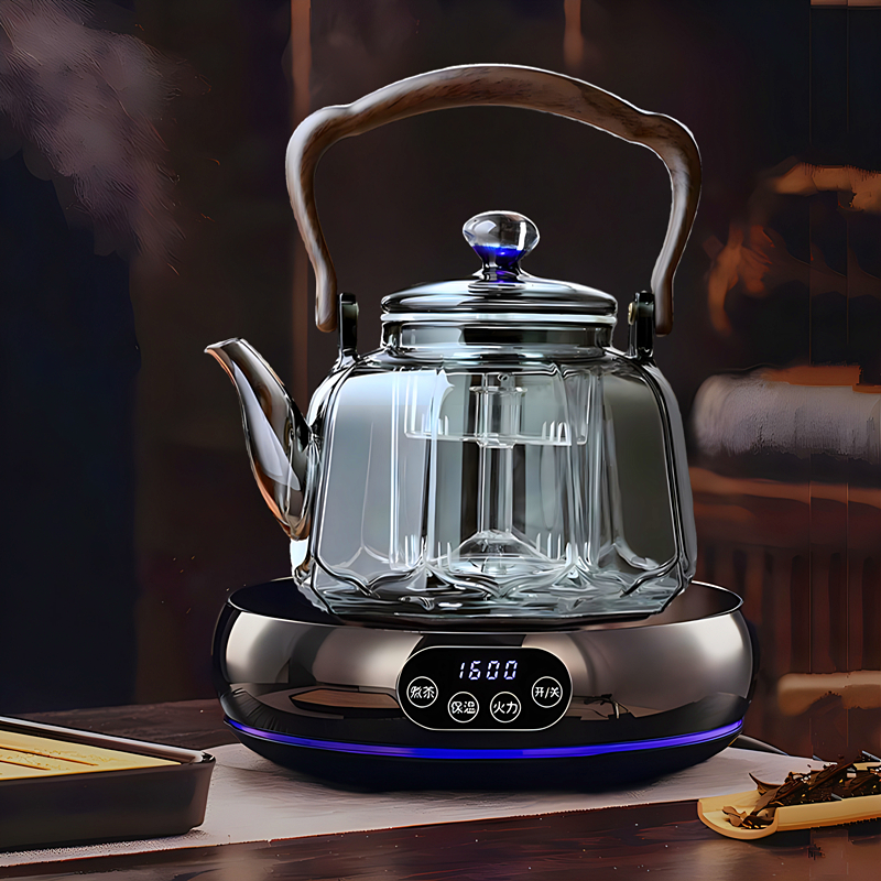 电陶炉煮茶器2025新款玻璃煮茶壶家用小型电热一体烧水泡茶专用炉