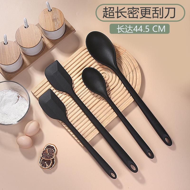 硅胶刮刀超长款大号全包一体硅胶勺子刮刀牛油抹刀奶油搅拌铲刀