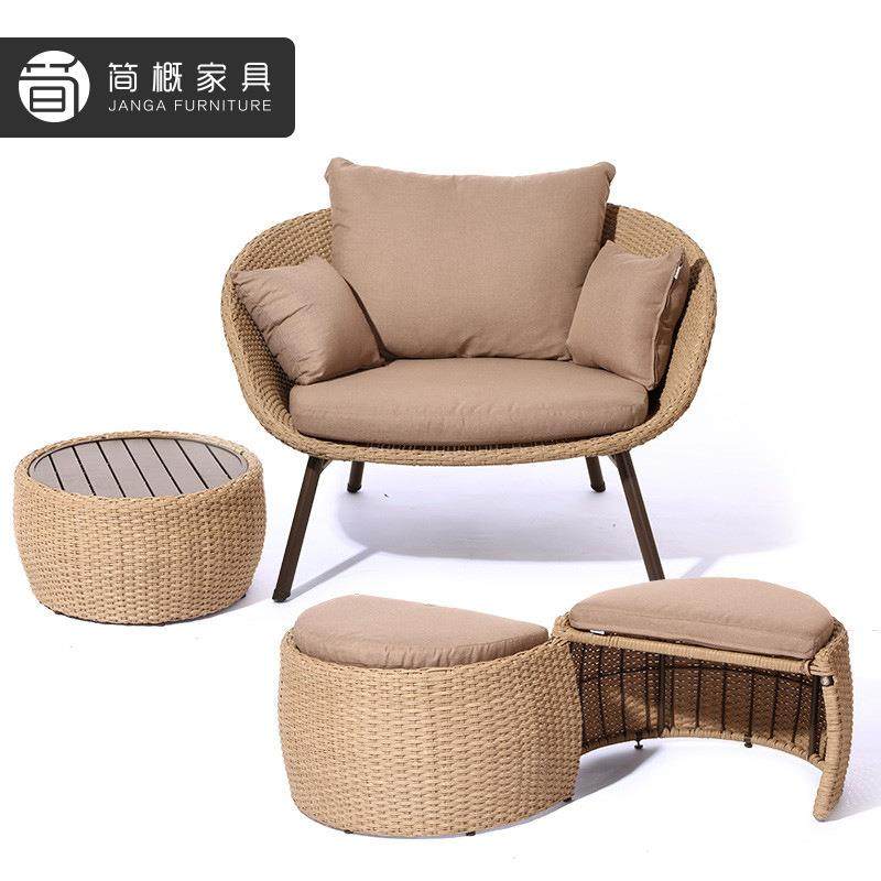 户外家具院客厅双躺椅民露台藤椅室外阳庭台藤沙发茶几三宿件490,住宅家具,户外沙发,淘宝优惠券,粉丝福利购,淘宝优惠卷