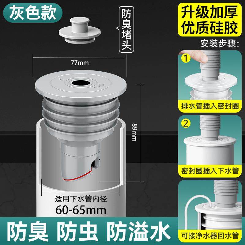 下水管防返臭神器洗手盆池密封圈厨房洗菜盆排水管道硅胶塞堵口器,家装主材,下水器,淘宝优惠券,粉丝福利购,淘宝优惠卷