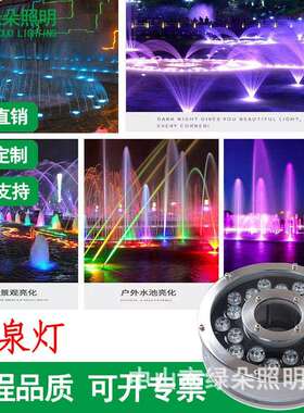 绿朵照明LED喷泉灯水底灯圆环灯文旅亮化灯具RGB512亮化工程