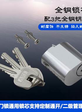 船用防火锁芯C1适用沪江HUJIANG马牌HORSE游艇押运车门锁全铜锁头