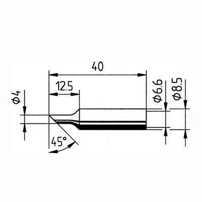 高千穗烙铁头0832ND适用ersa 烙铁咀斜形 PTC70 POWER TOOL洛铁头