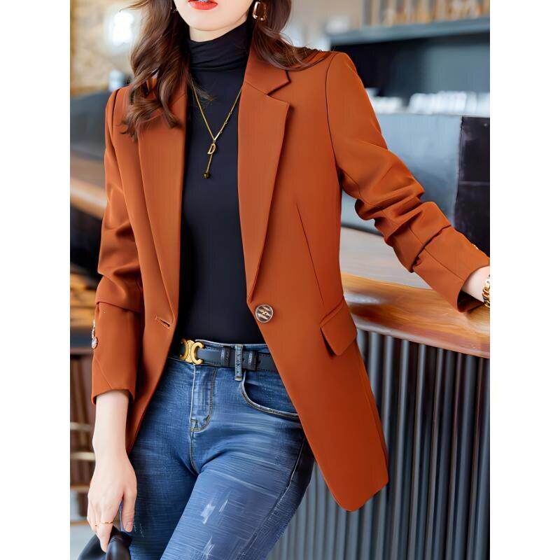 I 60174 Women Office Blazer Elegant Casual Chic西装外套
