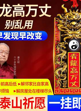 青龙高万丈隐藏款挂件铜牌镇室外宅解决邻居比自家高大门对邻居门