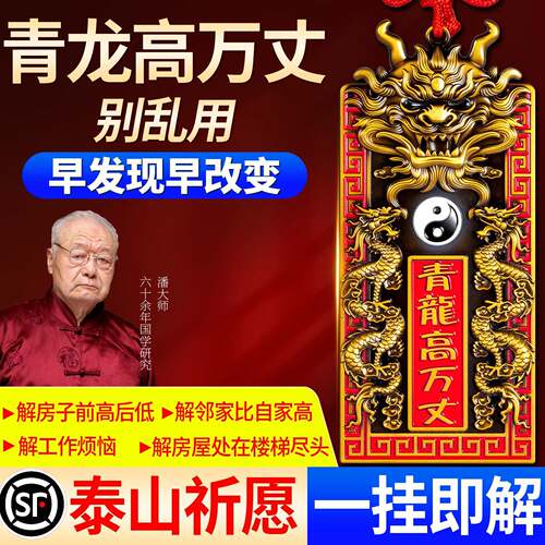 青龙高万丈隐藏款挂件铜牌镇室外宅解决邻居比自家高大门对邻居门