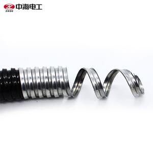 Φ38加厚管国标电线护套GHV蛇皮包塑镀锌软管纹金属波管30米/软卷