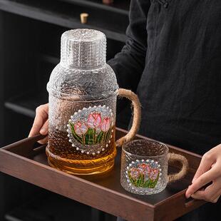 high glas Storage retro water kettle cold Japanese aesthetic