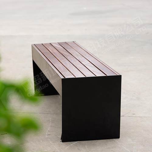 几何城市小公园户外长条座座凳椅公园广场休闲排凳区DST广场等候