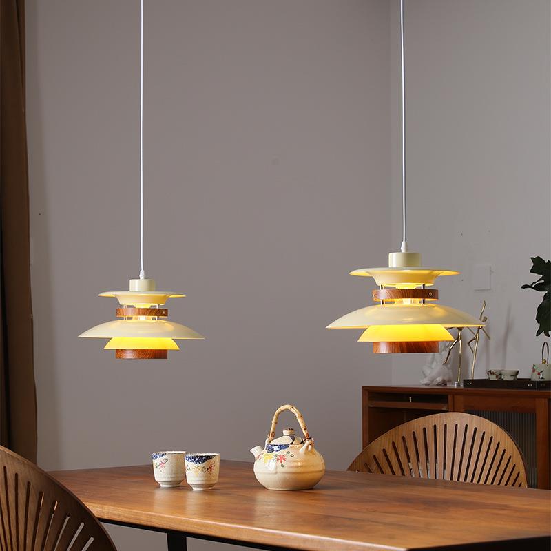 兰黛 中古丹麦吊灯日式设计师岛台奶油风复古餐厅吧台PH5氛围吊灯