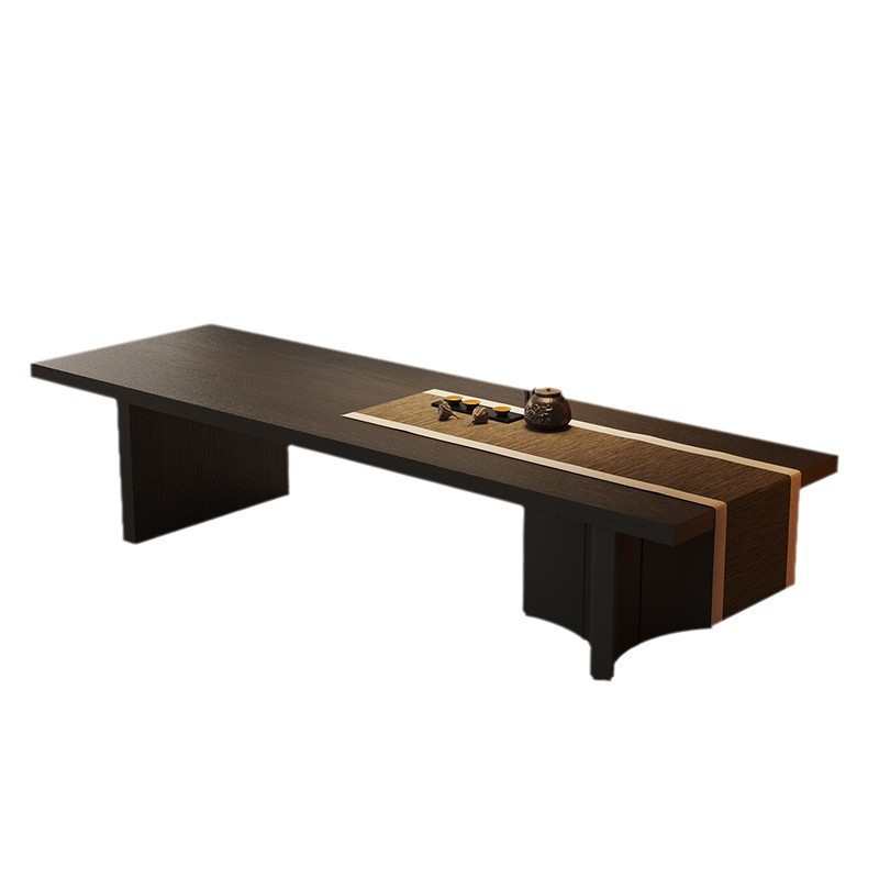 宋代美学实木大板茶桌椅组合家用客厅新中式禅意泡茶台轻奢高级感