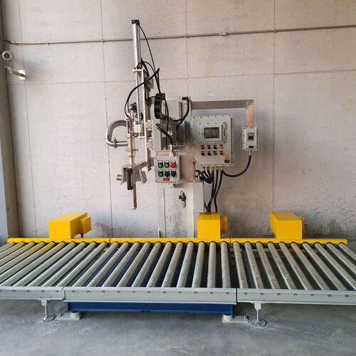 摇臂式4桶200L液体灌装机IBC吨桶共用定量称重设备精度适用广
