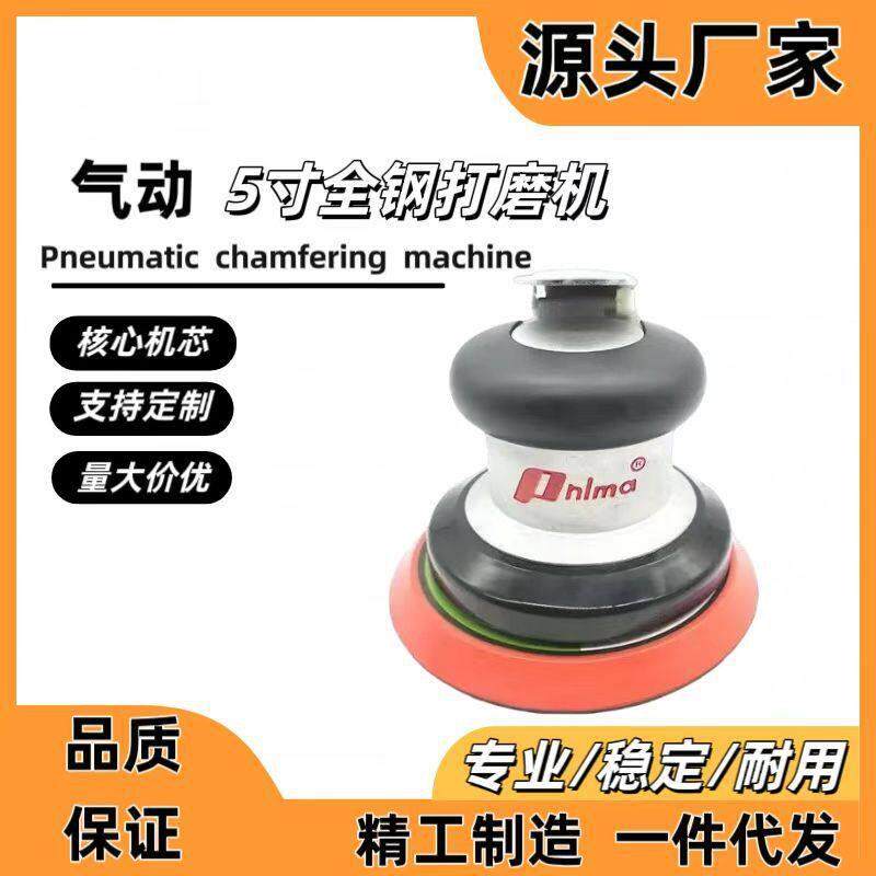 普力马Pnlma工业级5寸全钢气动打磨机砂纸机偏心汽车研磨机家具抛