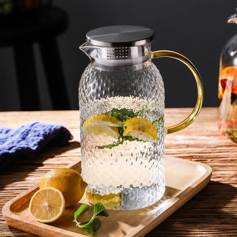 冷水壶玻璃耐高温冷水壶大容量耐热泡茶壶家用凉水杯开 水冷水壶