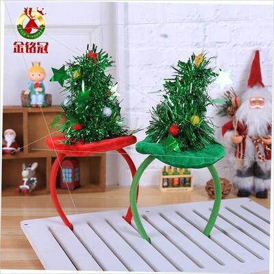 Christmas hair band Christmas hat five star headband发箍