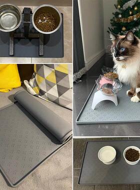 Dog Food Mat Silicone Pet Placemat Cats Bowl Pad Pet Feeding