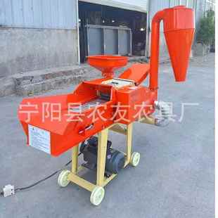 铡草粉碎揉搓机养殖用玉米秸秆铡草机玉米黄豆脱粒机3.8吨6.8吨粉