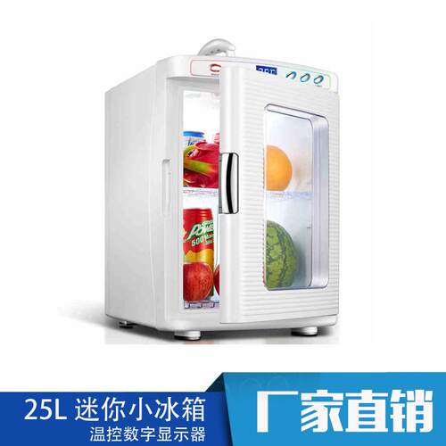 25L加热展示饮料柜车载冰箱迷你小型冰箱制冷家用车家两用冷暖器