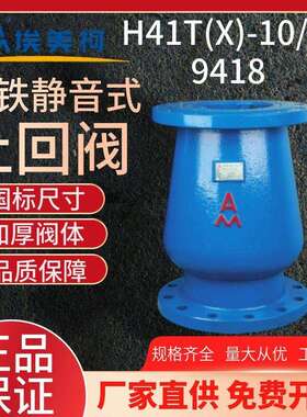 埃美柯9418式止回阀 H41x-16铸铁法兰软密封立式逆止阀