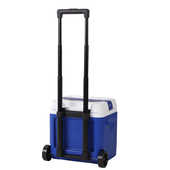 外卖户外塑料便携冰桶 拉杆冷藏箱 18L保温箱PU带轮子 车载保鲜箱