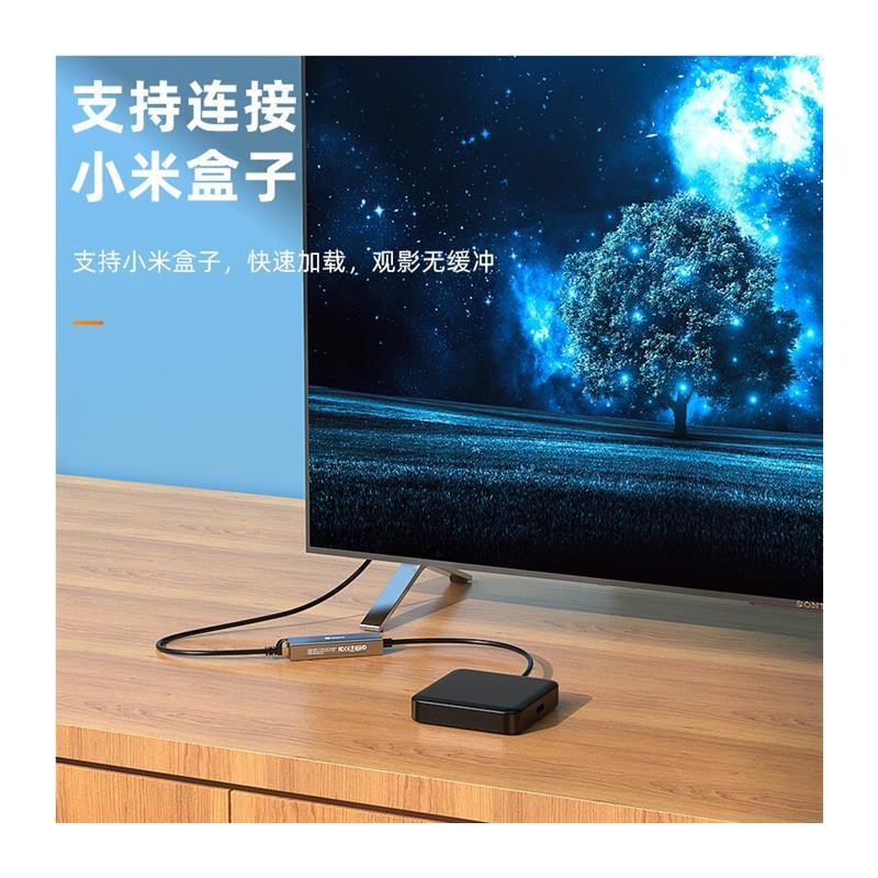 毕亚兹USB3.0转千兆网口扩展坞分线器笔记本网线转接头RJ45转换器