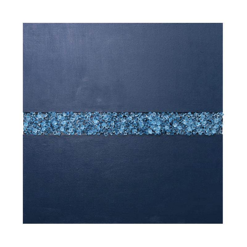 现代简约克莱因蓝装饰画立体水晶实物画沙发背景墙样板间抽象挂画