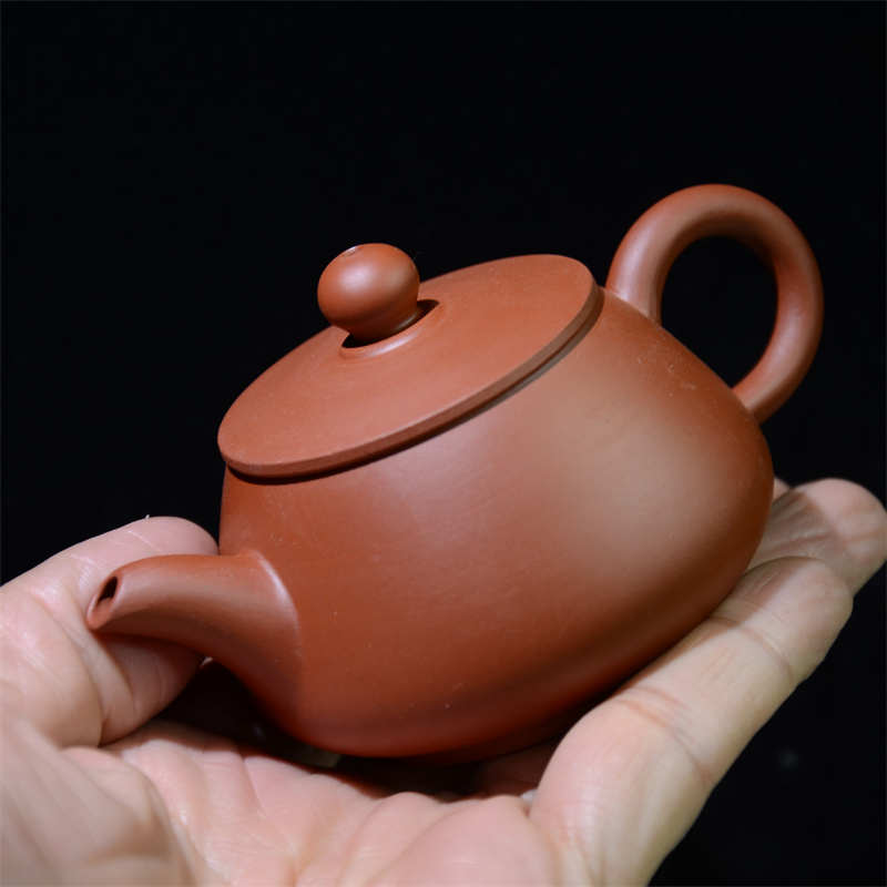 平潘壶潮州朱泥全手工手拉坯小号工夫泡茶壶家用工夫茶具110ml