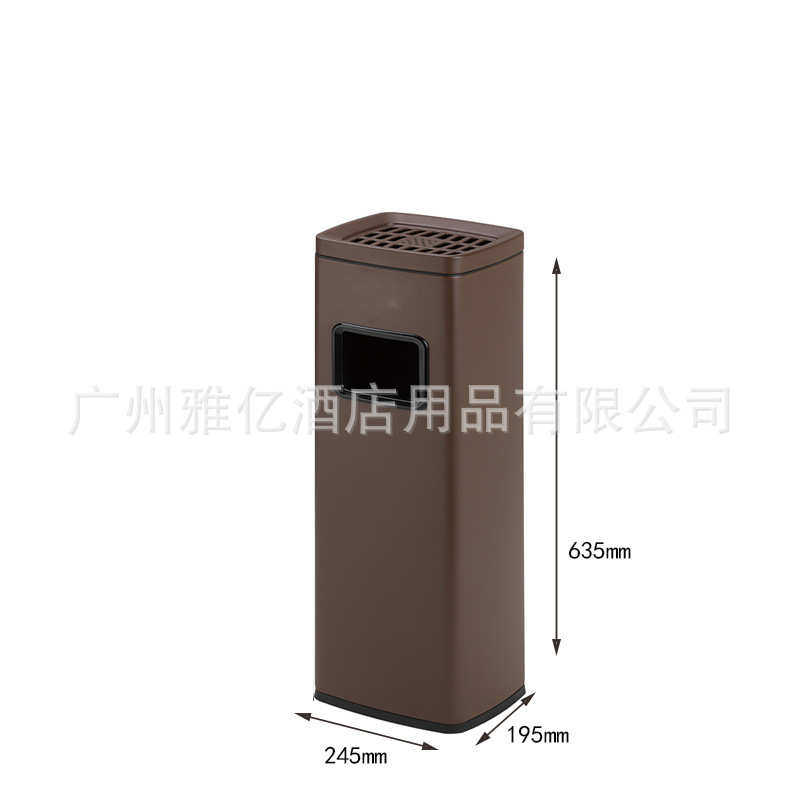 医院立式酒店垃圾桶方形灭烟烟蒂烟蒂灭不锈钢柱烟灰区商场烟柱柱