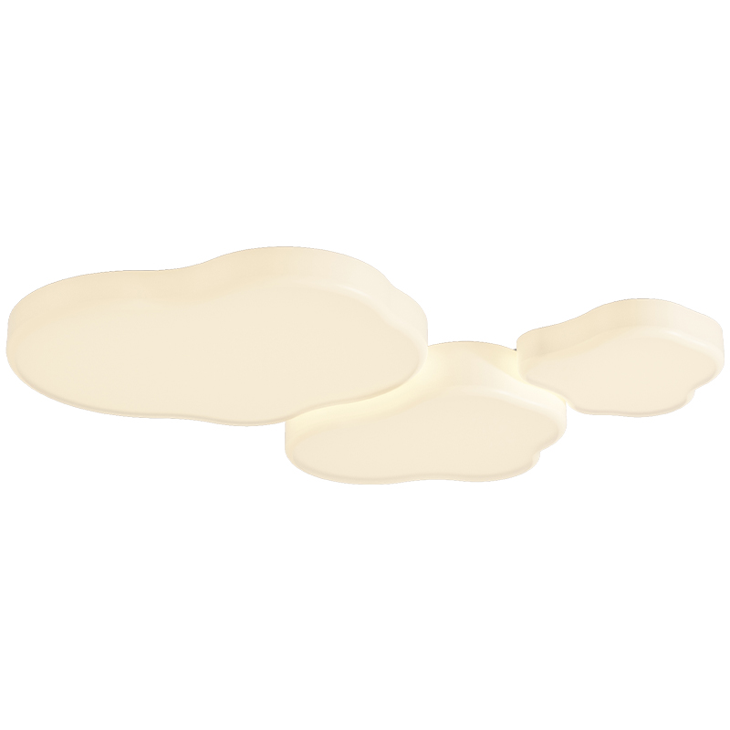 云朵吸顶灯2025年新款简约现代大气奶油风客厅灯灯具套餐