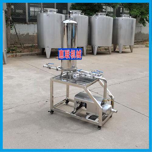 白酒过滤设备酒用过滤器过滤酒设备3芯微孔白酒过滤器