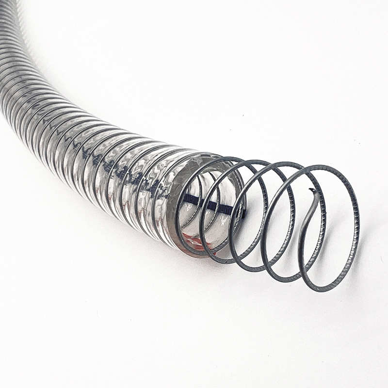 定制塑料钢丝软管PVC增强钢丝透明抽水管工业吸尘管 尺寸规格定制