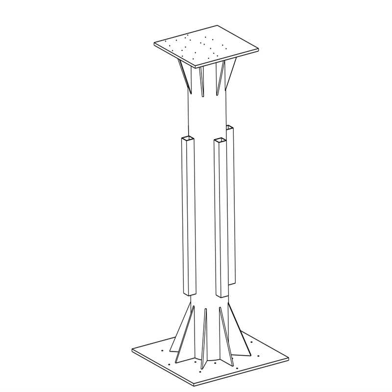 人行道马路交通信号灯杆一体式灯杆信号灯交通指示灯框架式红绿灯