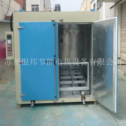 100℃油桶保温箱 化学原料预热油桶烘箱 轨道推车式油桶用烘箱