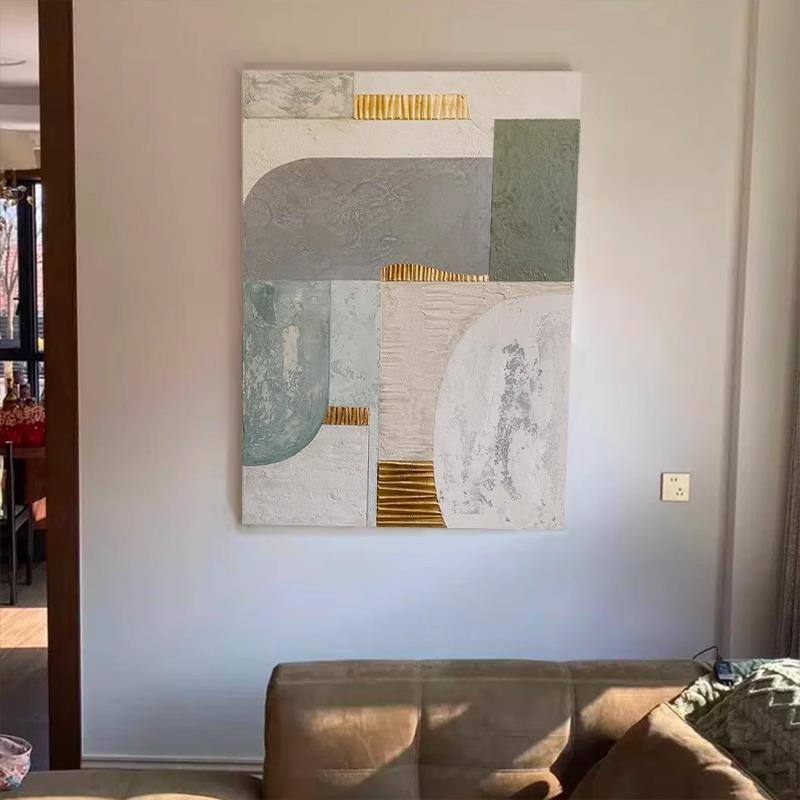 法式奶油风客厅墙上的装饰画高端大气2025餐厅挂画入户玄关简约风