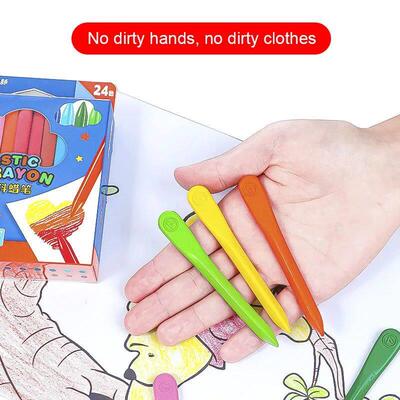 12/18 Colors Triangular Crayons Safe Non-toxic Triangular Co