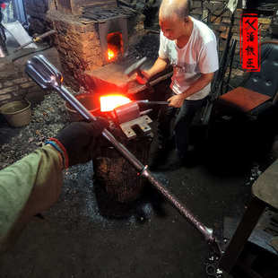 铁匠手工打造混元锤流星锤骨朵锤武术健身短款棍棒古代十八般兵器